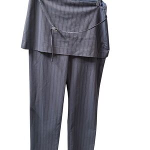 Zara Pinstripe Skirt Pant